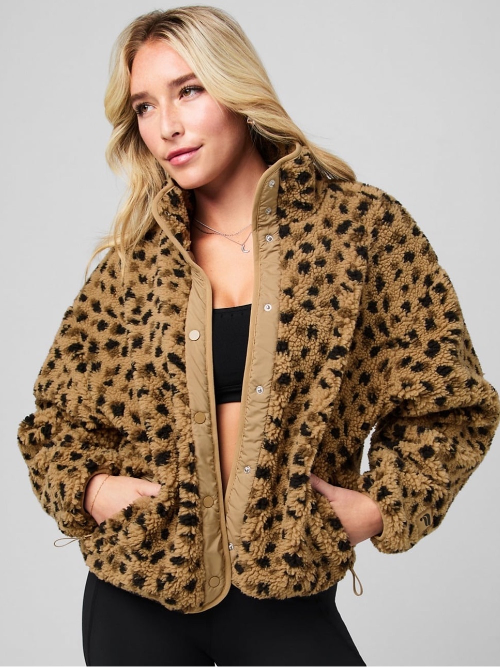 Fabletics Tahoe Teddy Jacket Size Large - Picture 1 of 9